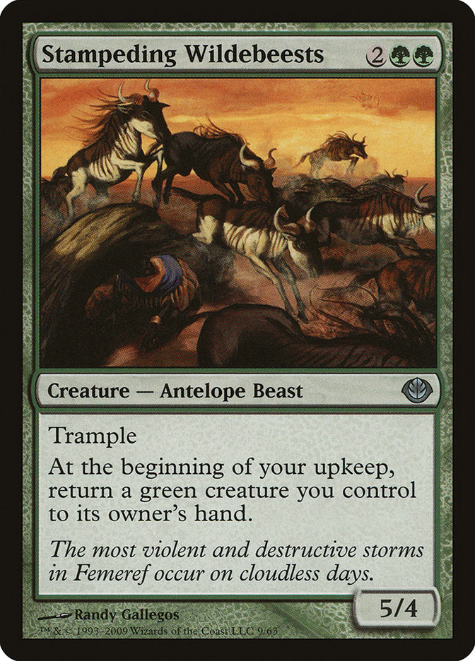 Stampeding Wildebeests (9) [Duel Decks: Garruk vs. Liliana] | Odin's Place
