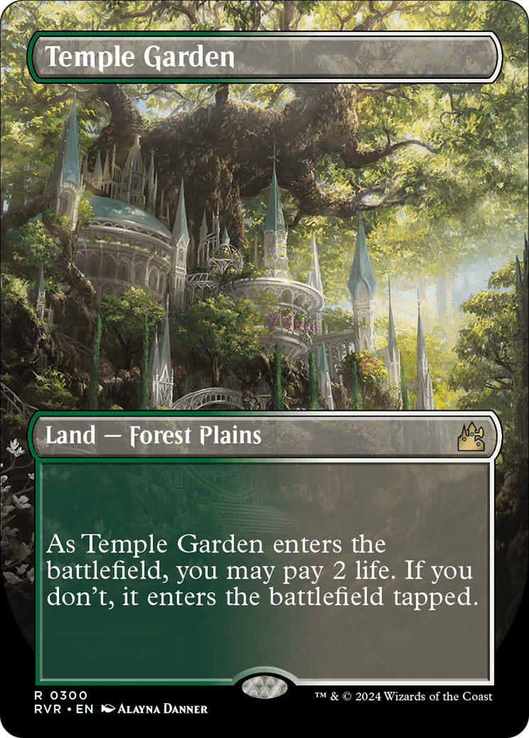 Temple Garden (Borderless) [Ravnica Remastered] | Odin's Place