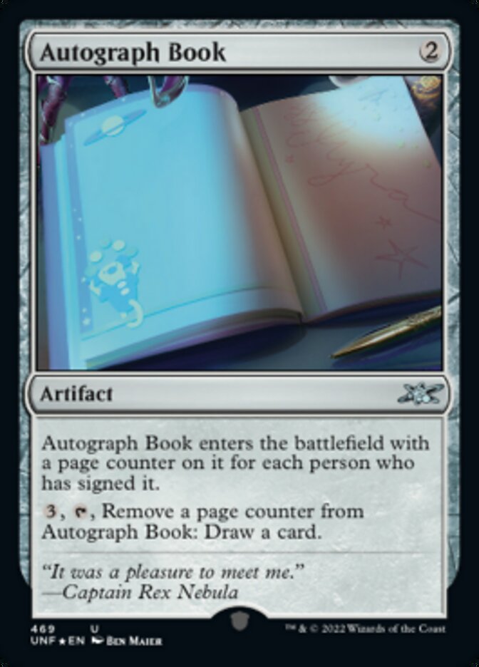 Autograph Book (Galaxy Foil) [Unfinity] | Odin's Place