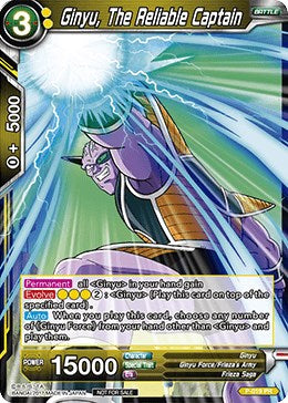 Ginyu, The Reliable Captain (P-019) [Promotion Cards] | Odin's Place
