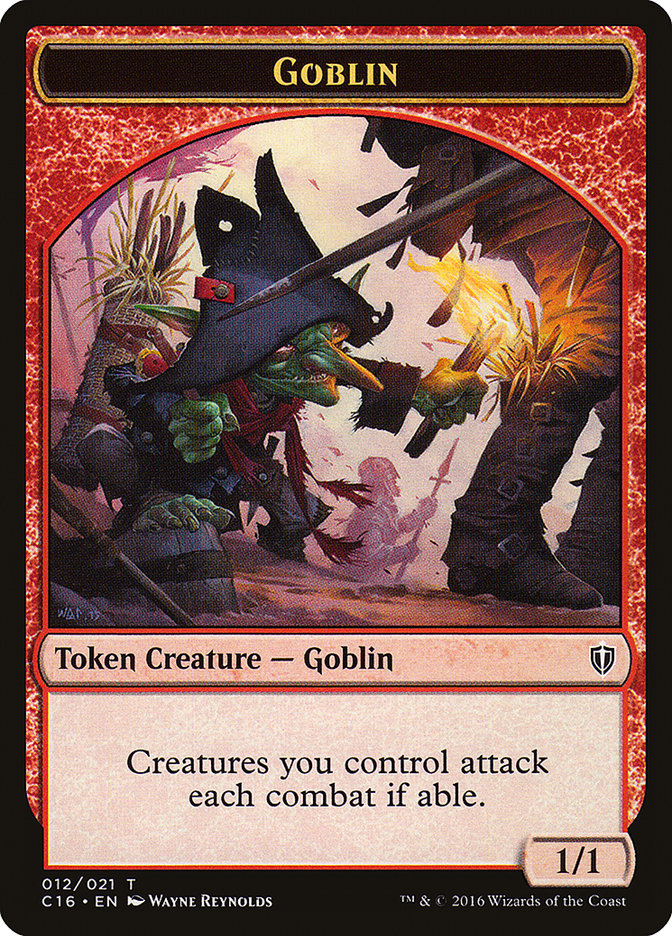 Goblin // Zombie Double-Sided Token (12) [Commander 2016 Tokens] | Odin's Place