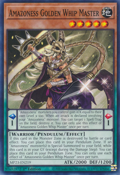Amazoness Golden Whip Master [MP23-EN219] Common | Odin's Place