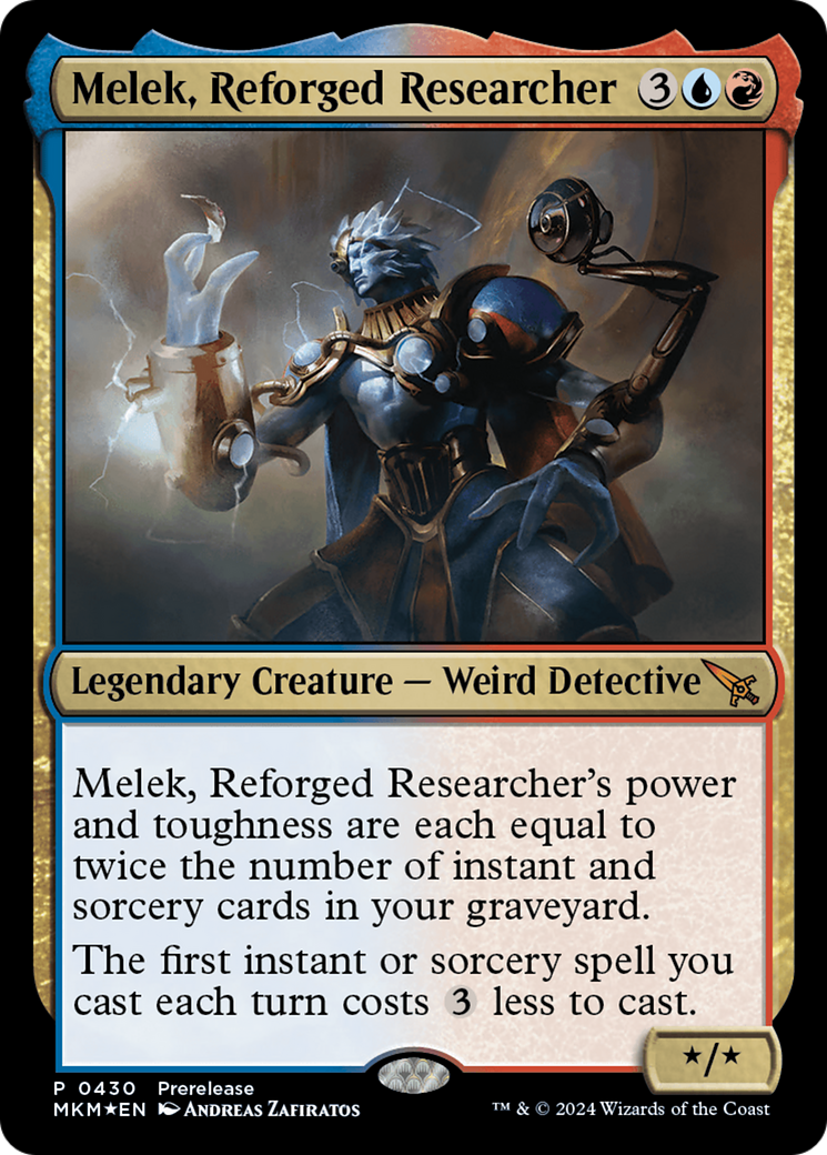 Melek, Reforged Researcher [Murders at Karlov Manor Prerelease Promos] | Odin's Place