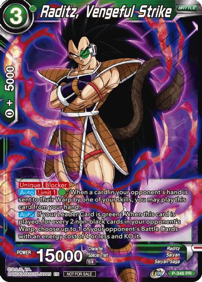 Raditz, Vengeful Strike (P-346) [Tournament Promotion Cards] | Odin's Place
