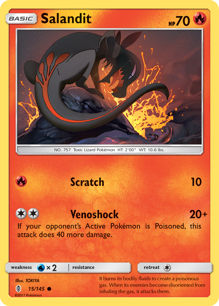 Salandit (15/145) [Sun & Moon: Guardians Rising] | Odin's Place