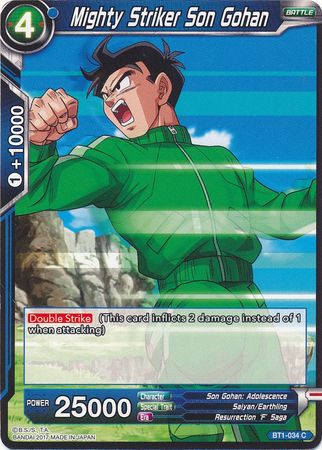 Mighty Striker Son Gohan (BT1-034) [Galactic Battle] | Odin's Place
