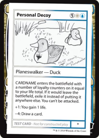 Personal Decoy (2021 Edition) [Mystery Booster Playtest Cards] | Odin's Place