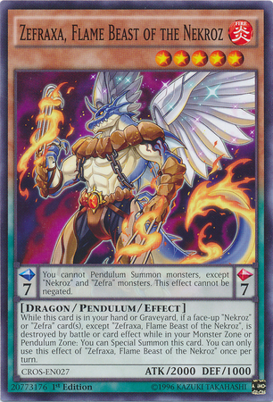 Zefraxa, Flame Beast of the Nekroz [CROS-EN027] Common | Odin's Place