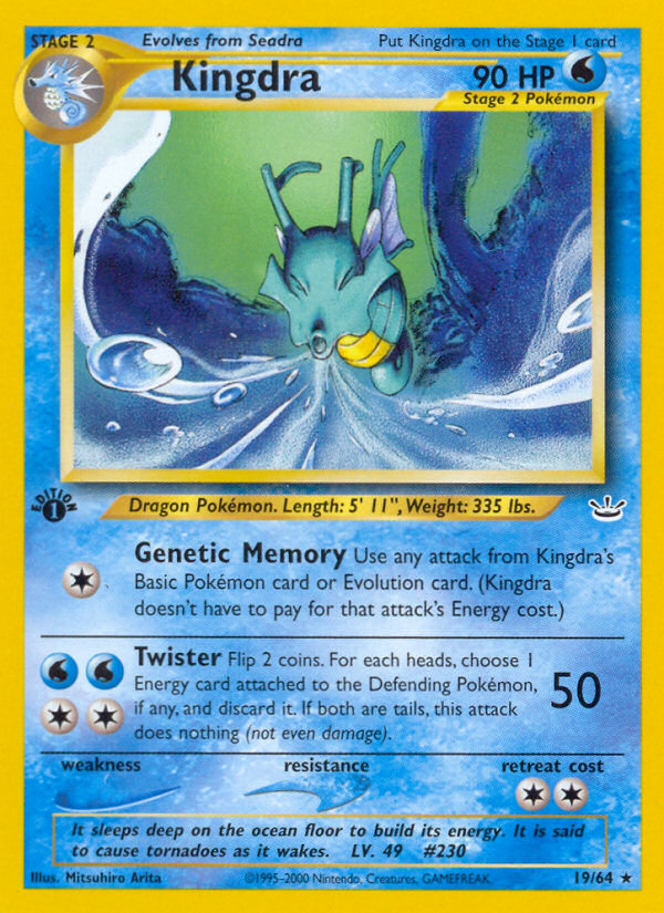 Kingdra (19/64) [Neo Revelation 1st Edition] | Odin's Place