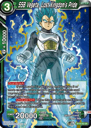 SSB Vegeta, Lost Kingdom's Pride (BT16-052) [Realm of the Gods] | Odin's Place