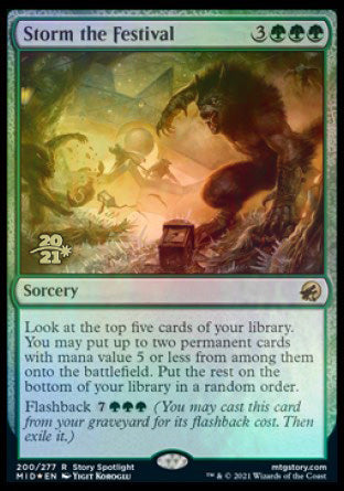 Storm the Festival [Innistrad: Midnight Hunt Prerelease Promos] | Odin's Place