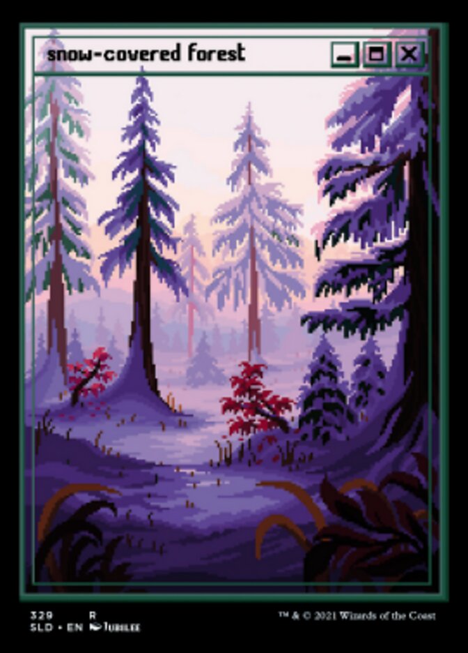 Snow-Covered Forest (Foil Etched) [Secret Lair Drop Series] | Odin's Place