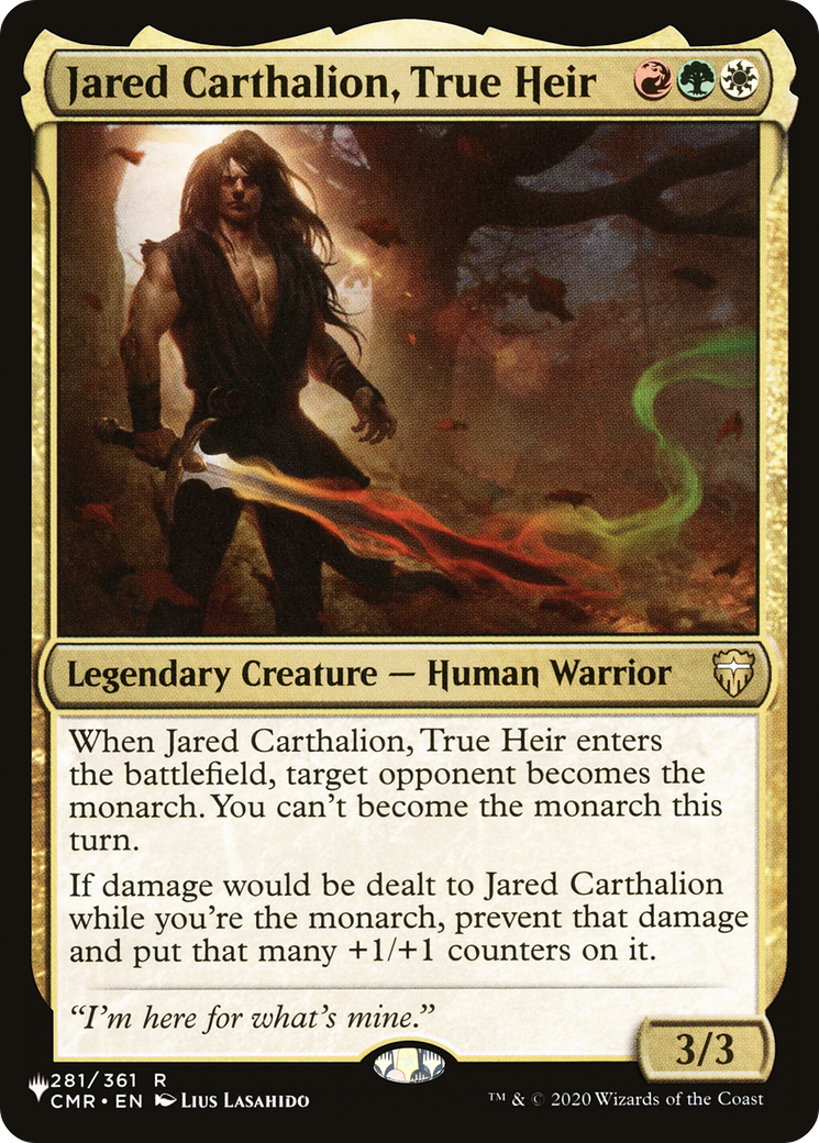 Jared Carthalion, True Heir [The List] | Odin's Place