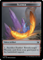 Feather // Servo Double-Sided Token [March of the Machine Commander Tokens] | Odin's Place