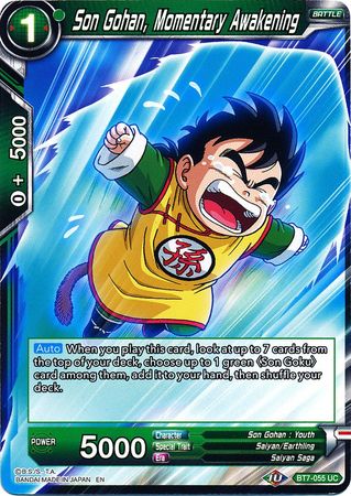 Son Gohan, Momentary Awakening (BT7-055) [Assault of the Saiyans] | Odin's Place
