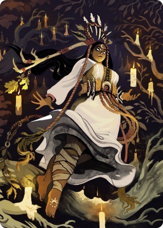 Candlegrove Witch 2 Art Card [Innistrad: Midnight Hunt Art Series] | Odin's Place