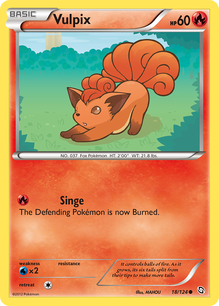 Vulpix (18/124) [Black & White: Dragons Exalted] | Odin's Place