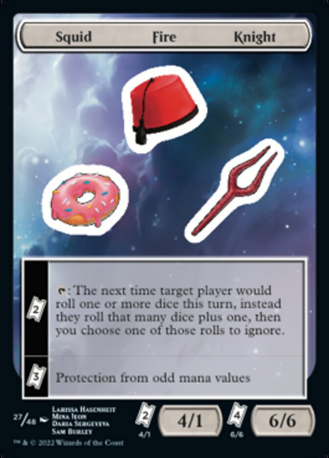 Squid Fire Knight [Unfinity Stickers] | Odin's Place