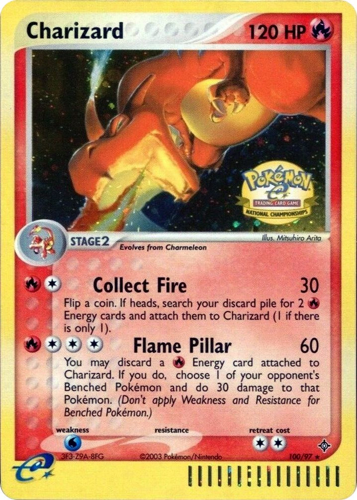 Charizard (100/097) (National Championships) [League & Championship Cards] | Odin's Place