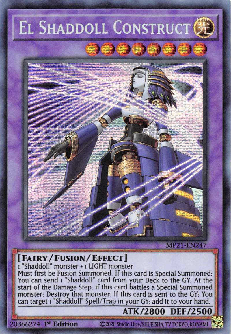 El Shaddoll Construct (Alternate Art) [MP21-EN247] Prismatic Secret Rare | Odin's Place