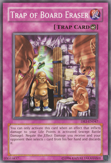 Trap of Board Eraser [DR1-EN047] Common | Odin's Place