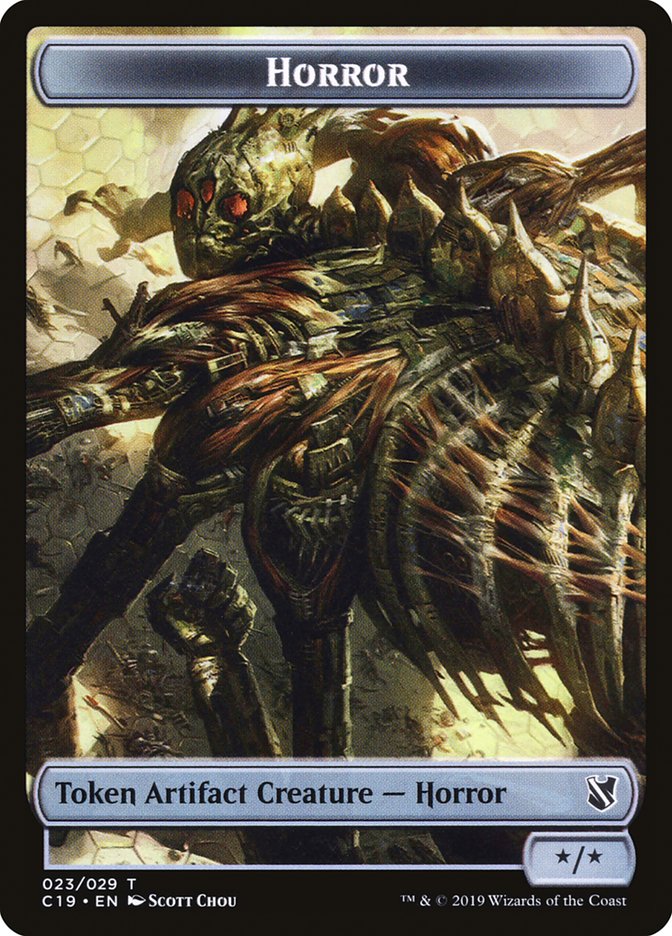 Horror Token [Commander 2019 Tokens] | Odin's Place