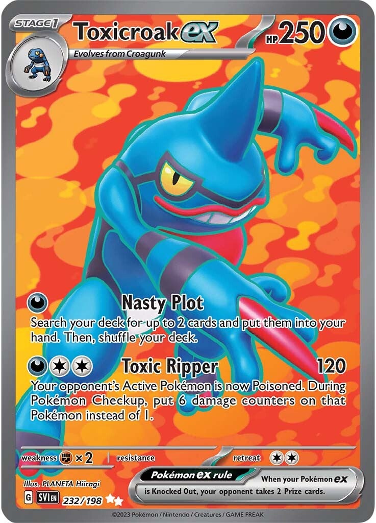 Toxicroak ex (232/198) [Scarlet & Violet: Base Set] | Odin's Place