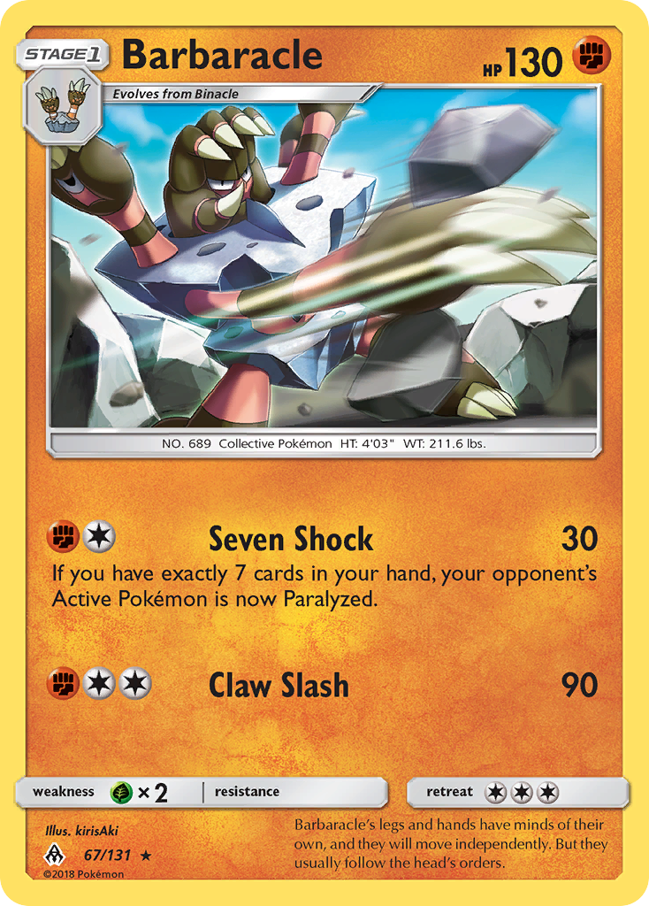 Barbaracle (67/131) [Sun & Moon: Forbidden Light] | Odin's Place