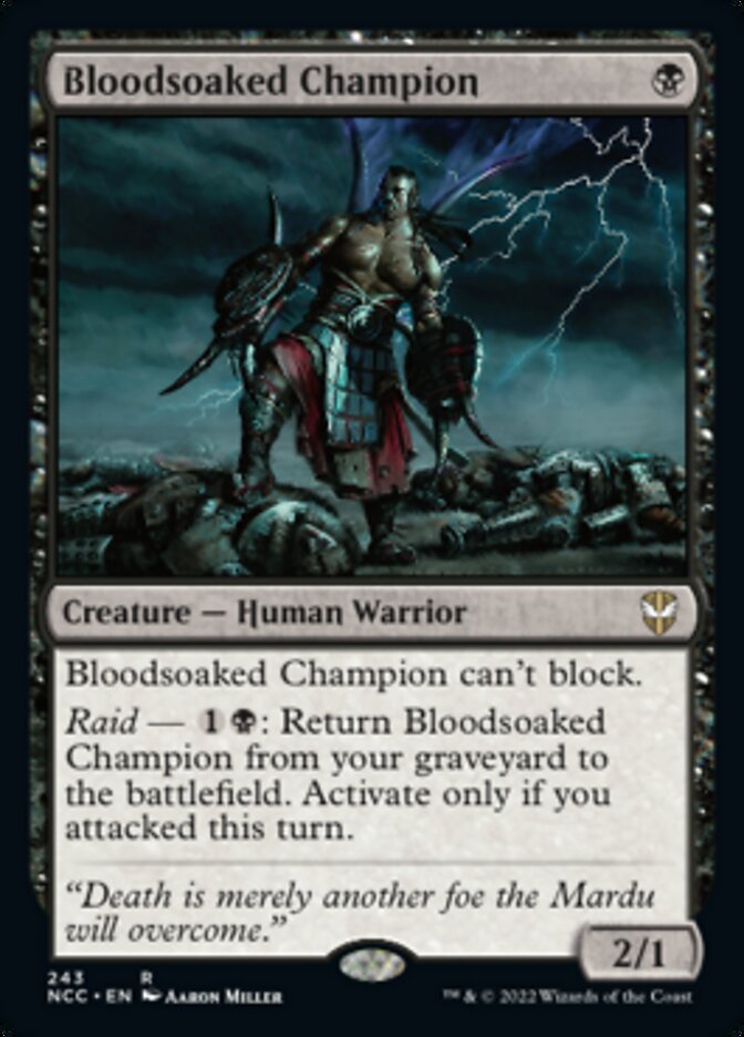Bloodsoaked Champion [Streets of New Capenna Commander] | Odin's Place