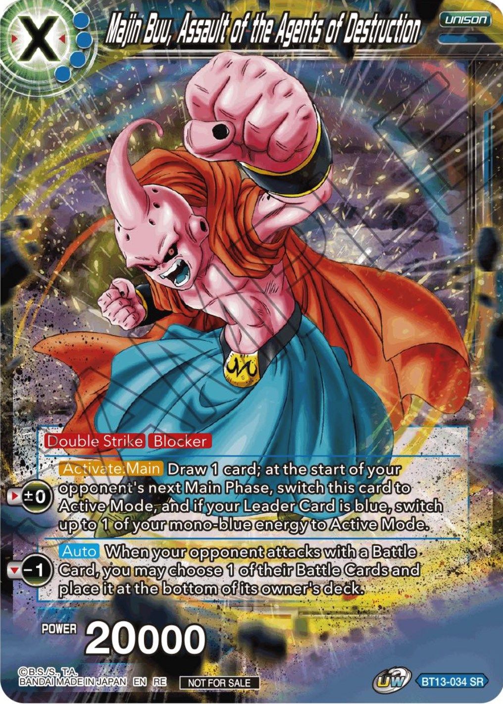Majin Buu, Assault of the Agents of Destruction (Championship Selection Pack 2023 Vol.1) (BT13-034) [Tournament Promotion Cards] | Odin's Place