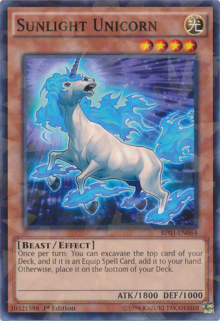 Sunlight Unicorn [BP03-EN064] Shatterfoil Rare | Odin's Place