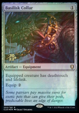 Basilisk Collar [Commander Legends: Battle for Baldur's Gate Prerelease Promos] | Odin's Place
