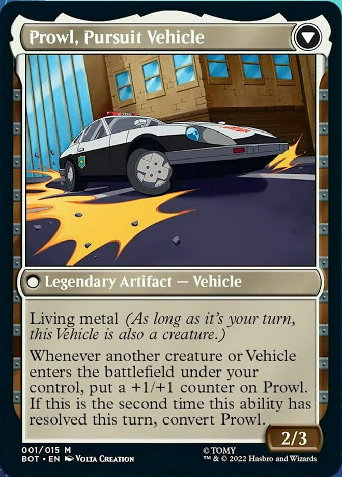 Prowl, Stoic Strategist // Prowl, Pursuit Vehicle [Transformers] | Odin's Place