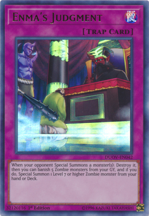 Enma's Judgment [DUOV-EN042] Ultra Rare | Odin's Place