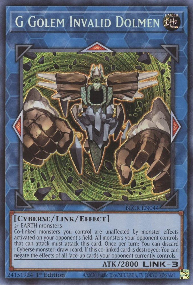 G Golem Invalid Dolmen [BLCR-EN044] Secret Rare | Odin's Place
