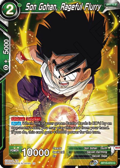 Son Gohan, Rageful Fury (BT15-072) [Saiyan Showdown] | Odin's Place