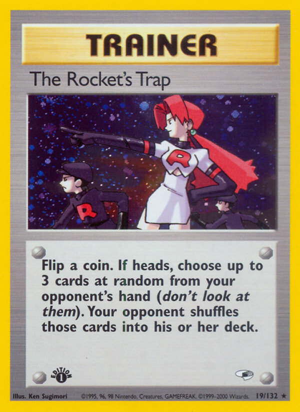 The Rocket's Trap (19/132) [Gym Heroes 1st Edition] | Odin's Place