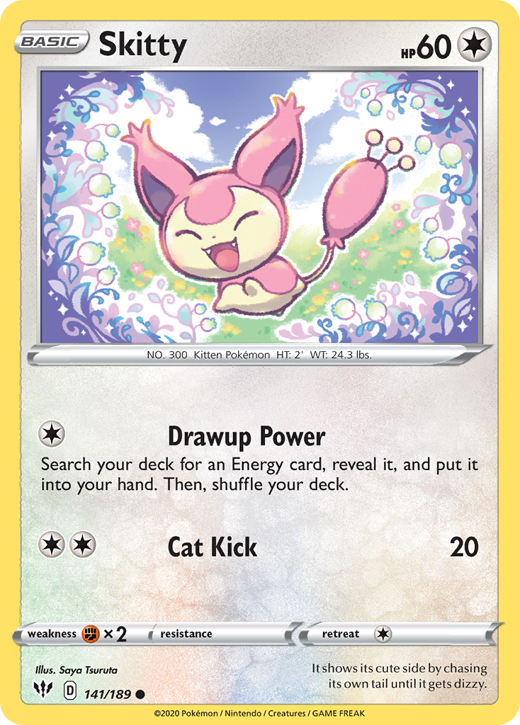Skitty (141/189) [Sword & Shield: Darkness Ablaze] | Odin's Place
