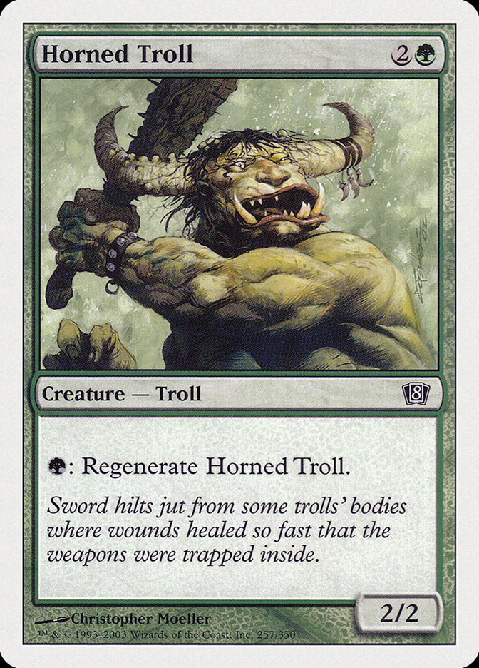 Horned Troll (257) [Eighth Edition] | Odin's Place