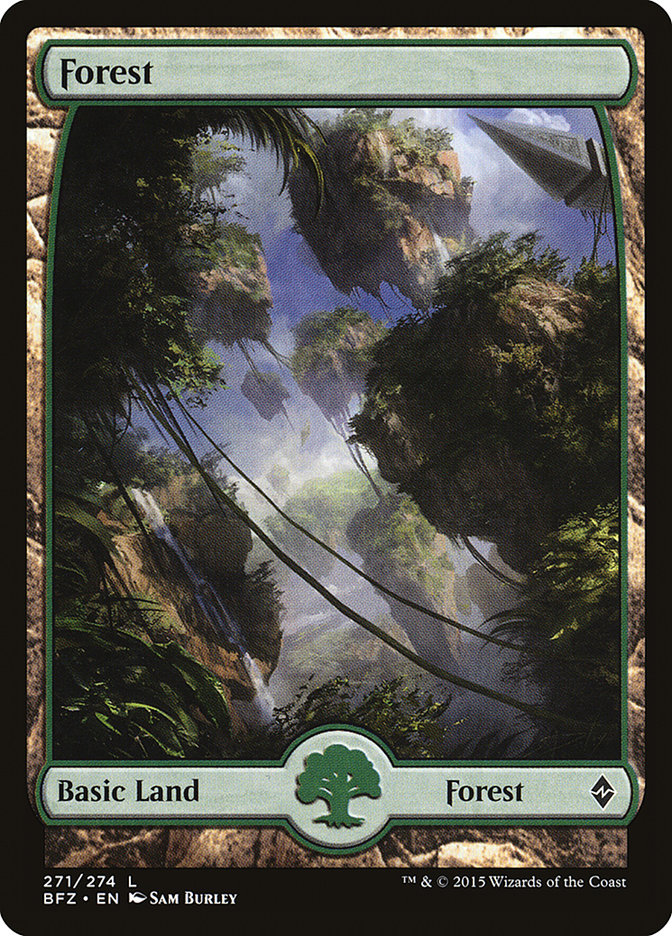 Forest (271) (Full Art) [Battle for Zendikar] | Odin's Place