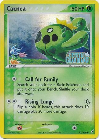 Cacnea (47/100) (Stamped) [EX: Crystal Guardians] | Odin's Place