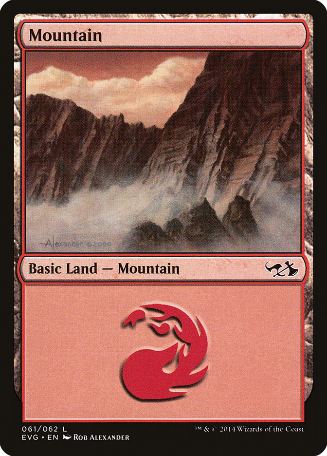 Mountain (61) (Elves vs. Goblins) [Duel Decks Anthology] | Odin's Place