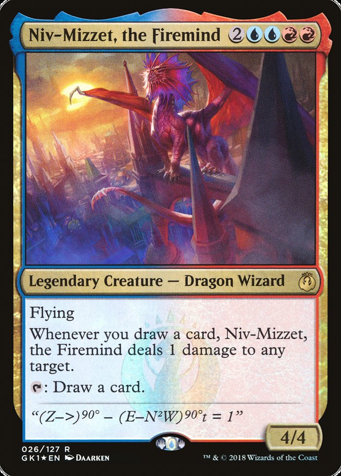Niv-Mizzet, the Firemind (26) [Guilds of Ravnica Guild Kit] | Odin's Place