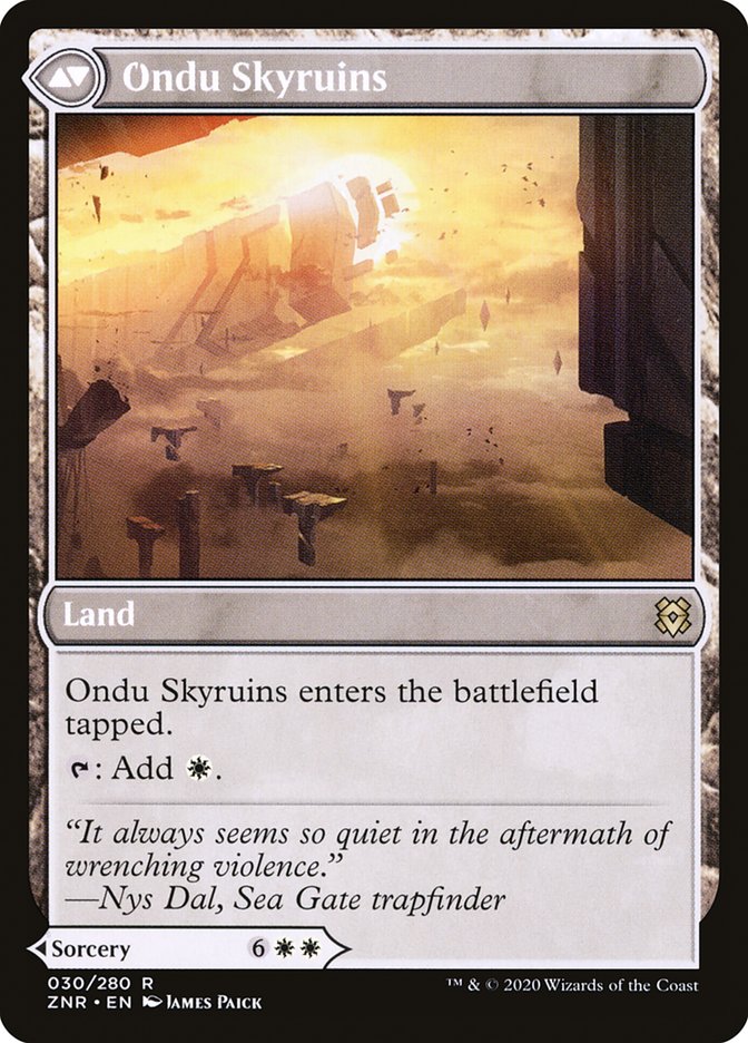 Ondu Inversion // Ondu Skyruins [Zendikar Rising] | Odin's Place