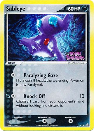 Sableye (31/110) (Stamped) [EX: Holon Phantoms] | Odin's Place