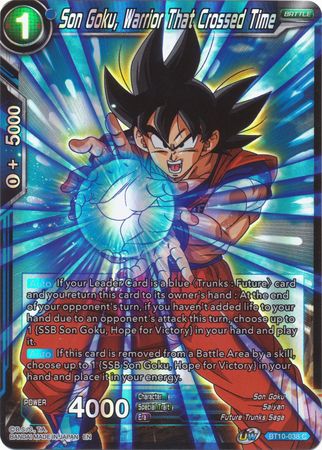 Son Goku, Warrior That Crossed Time (BT10-038) [Rise of the Unison Warrior] | Odin's Place