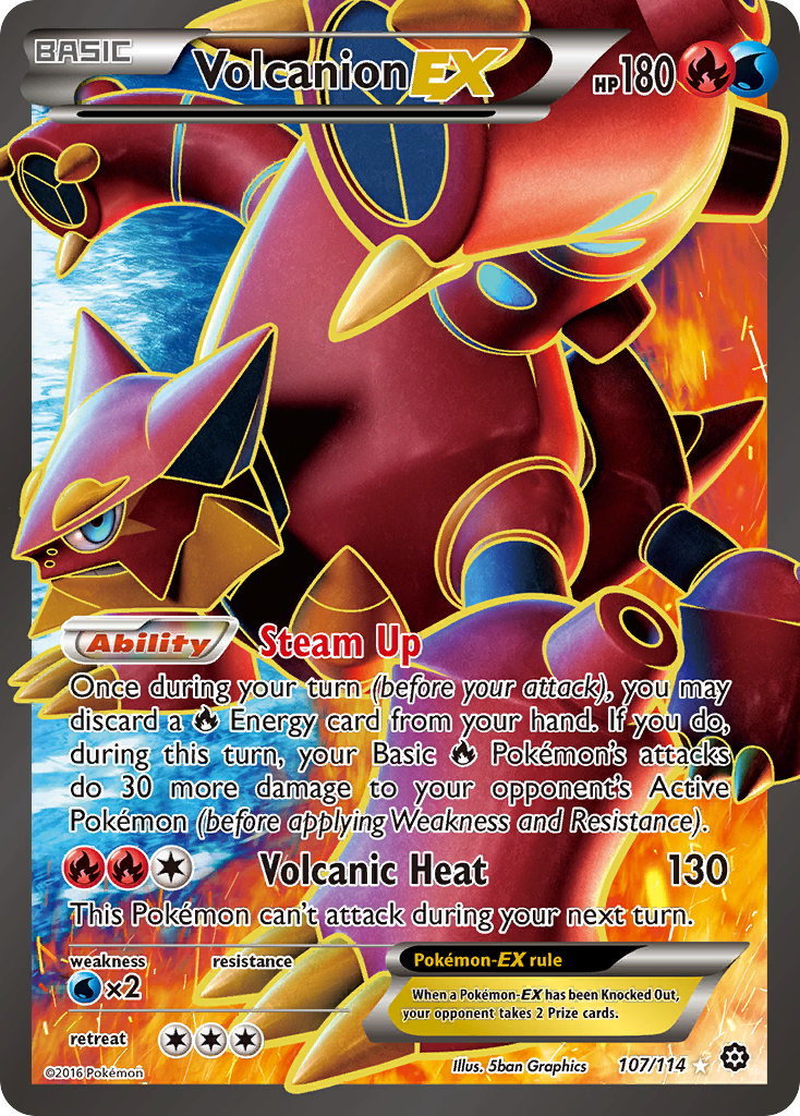 Volcanion EX (107/114) [XY: Steam Siege] | Odin's Place