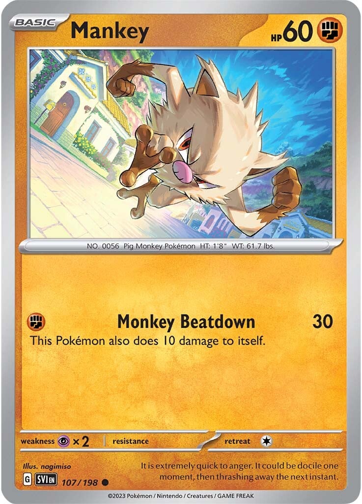 Mankey (107/198) [Scarlet & Violet: Base Set] | Odin's Place
