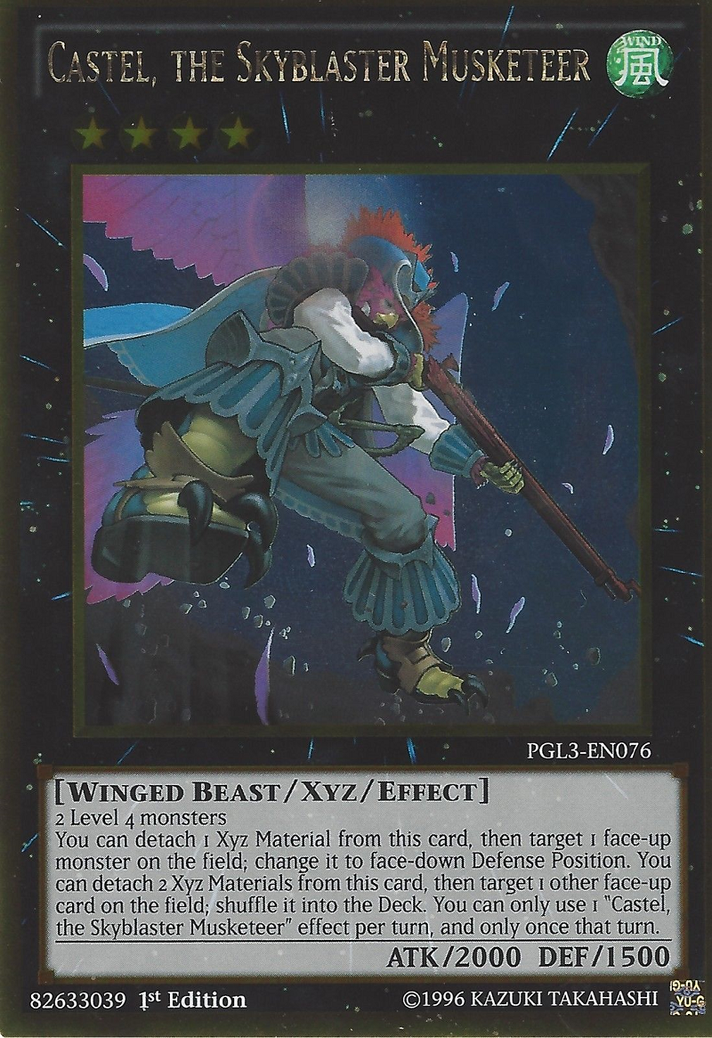 Castel, the Skyblaster Musketeer [PGL3-EN076] Gold Rare | Odin's Place