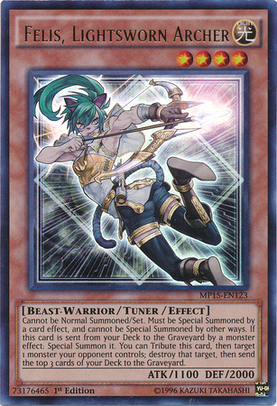 Felis, Lightsworn Archer [MP15-EN123] Ultra Rare | Odin's Place